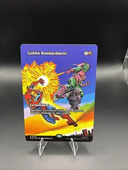 NM Borderless Goblin Bombardment, MTG, Marvel's Spider-Man, Magic NM - Image 1