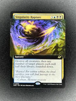 Singularity Rupture 0350 Extended Art R MTG Edge of Eternities NM Regular - Image 1