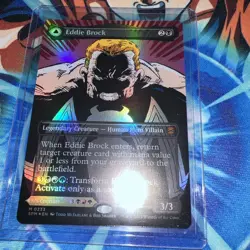 2025 Marvel Spider-Man MTG Eddie Brock Lethal Venom Foil M 0233 Card - Image 1
