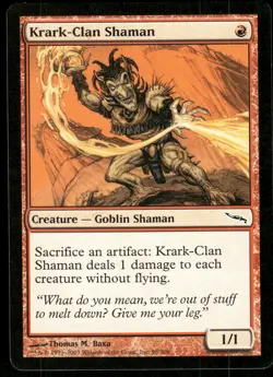 1x Krark-Clan Shaman - Mirrodin - NM - MTG - Image 1