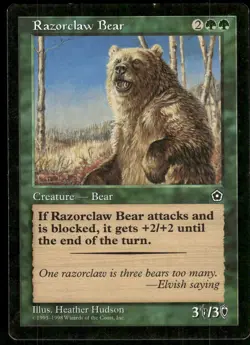 1x Razorclaw Bear - Portal Second Age - LP - MTG - Image 1