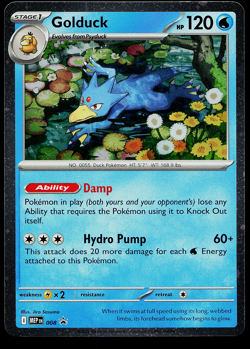 Golduck 008 Black Star Promo Mega Evolution Pokemon TCG NM - Image 1