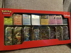 Pokemon TCG Prismatic Evolutions Costco Mini Tins 8 Pack (16 Booster packs!) - Image 1
