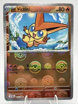 Victini Poke Ball Pattern Promo 012/086 Pokemon Sv: Black Bolt & White Flare - Image 1