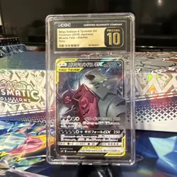 Pokemon TCG Mega Sableye Tyranitar GX #054 Japanese Miracle Twin Pristine 10 - Image 1
