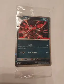 Yveltal 088/132 Holo Mega Evolution Pokemon Tcg GAMESTOP STAMPED PROMO sealed - Image 1