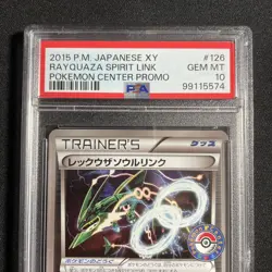 PSA 10 Rayquaza Spirit Link 126/XY-P Pokemon Center Japanese Promo Mega- POP 101 - Image 3