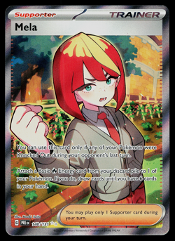 Mela Pokemon Prismatic Evolutions 140/131 Full Art Ultra Rare NM - Image 1