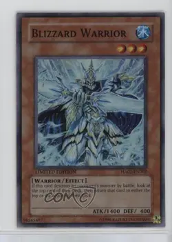 Blizzard Warrior Limited Edition YuGiOh Hidden Arsenal 1 #HA01-EN002 2009 - Image 1