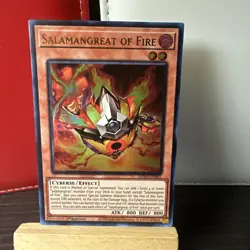 Yugioh Salamangreat of Fire LD10-EN001 Ultra Rare 1st Ed NM + BONUS HOLO - Image 1