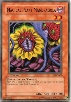 Magical Plant Mandragoa - TCG - MFC-072 COMMON 1st Edition YuGiOh TCG Card - Image 1