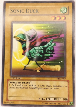 Sonic Duck MFC-057 Common 1st Edition YuGiOh TCG Card - Image 1