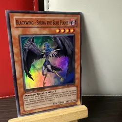 Yugioh Blackwing - Shura the Blue Flame RGBT-ENPP2 Super Rare Limited + BONUS - Image 2