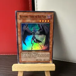 Yugioh Blackwing - Shura the Blue Flame RGBT-ENPP2 Super Rare Limited + BONUS - Image 3