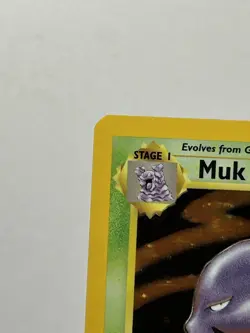 Muk - LP Holo Rare - Vintage 1999 WotC 13/62 Fossil Set Pokemon Card - Image 2