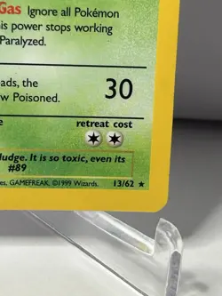 Muk - LP Holo Rare - Vintage 1999 WotC 13/62 Fossil Set Pokemon Card - Image 4