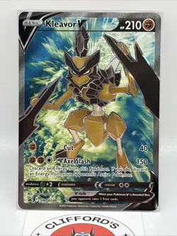 Pokemon Kleavor V (Full Art) SWSH248 SWSH: Sword & Shield Promo Cards Holo NM - Image 2