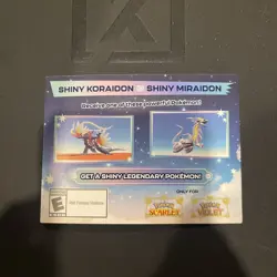 Shiny Koraidon & Miraidon Pokemon Scarlet Violet Code Card - Gamestop - Image 1