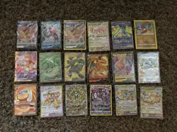 Pokemon Cards Lot Of 58 Sleeved Cards EXs, And Etc Fresh Pulled - Image 1
