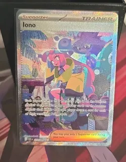 Iono Pokemon TCG Sir Paldean Fates Holo Card 237/091 NM+/M Condition Pokemon - Image 1
