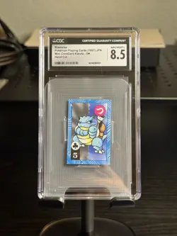 Blastoise Pokemon Playing Cards (1997) JPN Mini CoroCoro Karuta - Hand Cut - Image 1