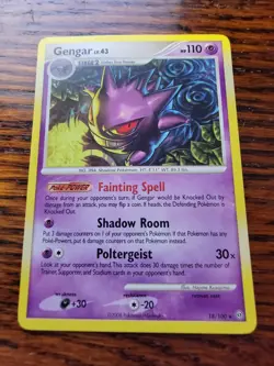 Pokemon Gengar Stormfront Card 18/100 Rare Non Holo 2008 MP! - Image 1