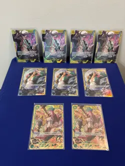 One Piece TCG, English, SEC, 9 Card Lot - Image 1