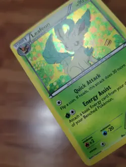 MP! Leafeon BW87 Black & White Promos Holo Pokemon Card - Image 3