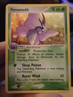 Pokemon Cards Ex Fire Red & Leaf Green Reverse Holo Venonat & Venomoth - Image 4