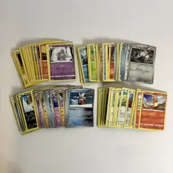 Pokemon Lot #1 - 150 Cards Commons Duplicates Basics Bulk - Image 1