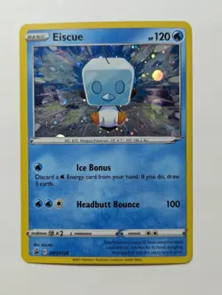 Pokemon Card - Eiscue - SWSH128 - Sword & Shield Black Star Promo Holo - Image 1