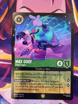 MAX GOOF Chart Tooper - 77/204 - Legendary Disney Lorcana Card Fabled - Image 1