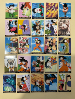 DRAGON BALL Z trading cards collector cards vintage 1996 lot of 25 cards - Image 1