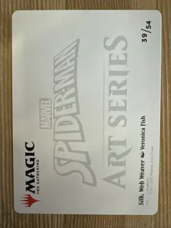 Silk Web Weaver SIGNED (39/54) Art Series NM (Art Card) [MTG] - Image 2