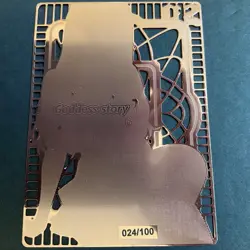 Goddess Story Gold METAL Card - Serial Number #/100! Anime Girl Marin Dress Up - Image 5
