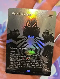 MTG Borderless Foil Opposition Agent (Mythic) Spider-Man Bonus Sheet - Image 1