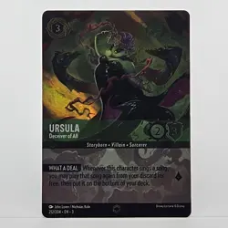 Disney Lorcana Into the Inklands #212/204 Ursula Deceiver of all Enchanted - Image 1