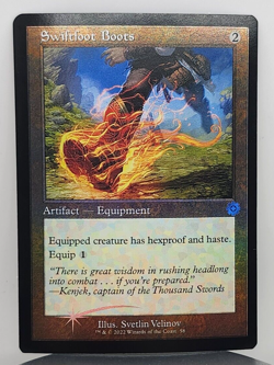 Foil - Swiftfoot Boots - The Brothers' War: Retro Frame Artifacts (BRR) - MTG - Image 1