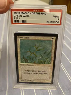 Mtg Beta PSA 9 Green Ward | Magic the gathering | MINT | - Image 1