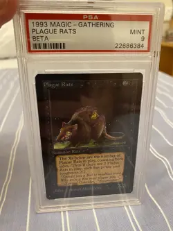Mtg Beta PSA 9 Plague Rats | Magic the gathering | MINT | - Image 1