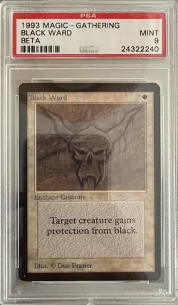 Mtg PSA 9 Beta Black Ward | Magic the gathering | MINT - Image 1