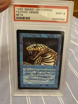 Mtg Beta PSA 9 Psychic Venom | Magic the gathering | MINT | - Image 1