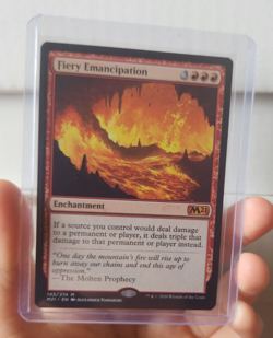 MTG - Fiery Emancipation - Core Set 2021- #143 - Image 4