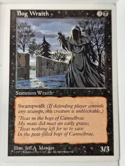 Bog Wraith - 5th Edition Core Set - Magic the Gathering MTG Nice! - Image 1