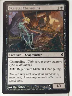 Skeletal Changeling - Lorwyn - Magic the Gathering MTG Nice! - Image 1