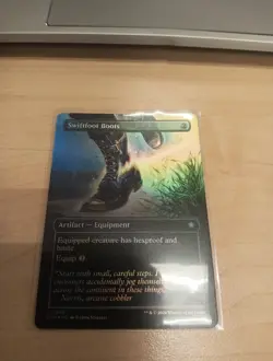 Swiftfoot Boots (Borderless) MTG Foundations Foil - NM - Image 1