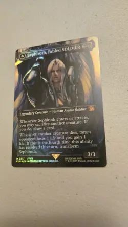 Sephiroth, Fabled SOLDIER (0317) (Borderless) Final Fantasy Foil - Image 1