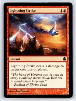 2013 MTG - Lightning Strike Theros Regular 127/249 Common - Image 1