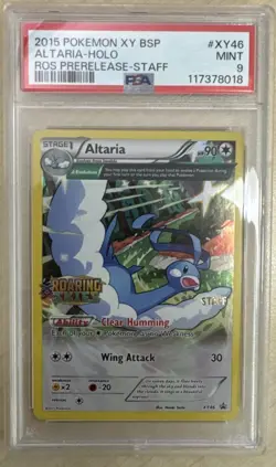 Altaria - (Prerelease) [Staff] XY46 Roaring Skies XY Holo Pokemon PSA 9 - Image 1