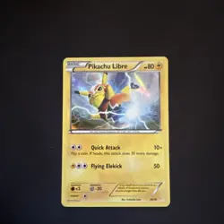 Pikachu Libre Holo Pokemon English TCG 2016 XY Trainer Kit #30/30 LP- - Image 2